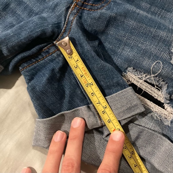 Distressed Denim Shorts - Picture 2 of 7